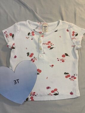 OshKosh B'gosh - White Floral Kids Shirt